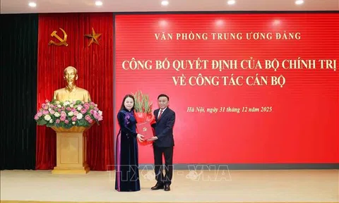 Đồng chí Nguyễn Thị Thu Hà giữ chức Phó Chánh Văn phòng Thường trực Văn phòng Trung ương Đảng