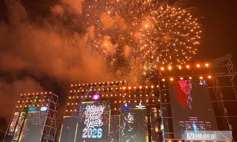 Pháo hoa rực sáng trên phố biển Cửa Lò, kỳ vọng năm mới vươn mình mạnh mẽ