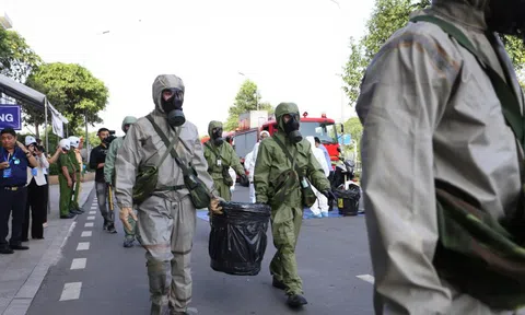 Khoảnh khắc đáng chú ý trong buổi diễn tập ứng phó sự cố phóng xạ ở Tp.HCM