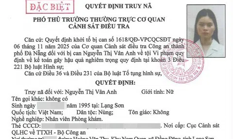 Truy nã đặc biệt nữ kế toán Nguyễn Thị Vân Anh