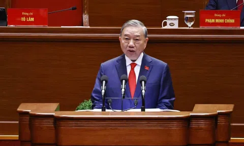 Tổng Bí thư Tô Lâm báo cáo về các văn kiện trình Đại hội XIV của Đảng
