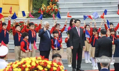 Chủ tịch nước Lương Cường chủ trì Lễ đón Chủ tịch Hội đồng châu Âu