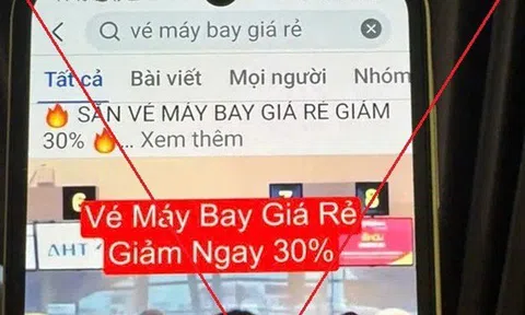 Cảnh giác thủ đoạn lừa đảo "vé máy bay giá rẻ" dịp cận Tết