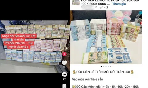 Cảnh giác với thủ đoạn lừa đảo đổi tiền mới, tiền lẻ qua mạng xã hội