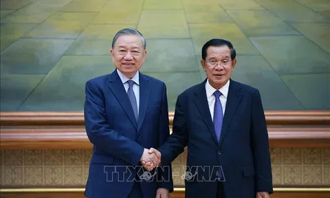 Quốc yến chào mừng Tổng Bí thư Tô Lâm thăm cấp Nhà nước tới Vương quốc Campuchia