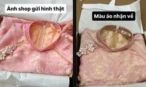 “Kiếp nạn” mua áo dài Tết: Chi 2,6 triệu đồng nhận hàng lệch màu, sai số đo