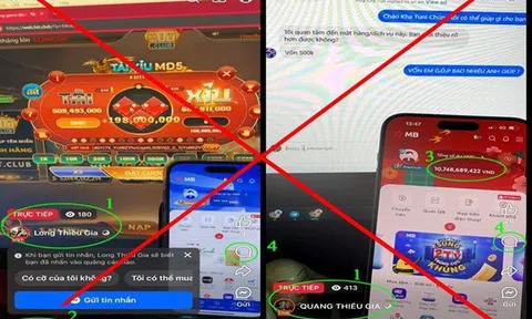 Cảnh báo thủ đoạn lừa đảo qua livestream “kéo tiền” chơi tài xỉu