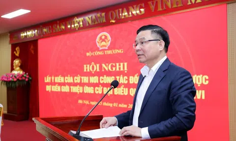 Giới thiệu Quyền Bộ trưởng Bộ Công Thương Lê Mạnh Hùng ứng cử đại biểu Quốc hội khóa XVI