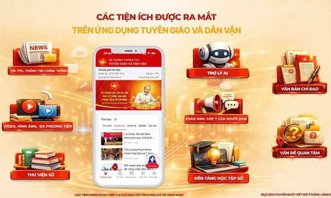 Ứng dụng di động Tuyên giáo và Dân vận sở hữu đa dạng tính năng, cá nhân hóa đối tượng người dùng