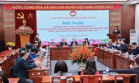 Tập huấn kỹ năng vận động bầu cử cho người ứng cử đại biểu Quốc hội khóa XVI