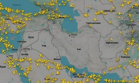 Bộ Xây dựng yêu cầu không tổ chức chuyến bay qua khu vực vùng trời Trung Đông