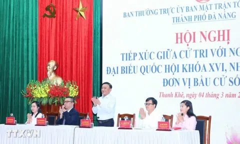 Thường trực Ban Bí thư Trần Cẩm Tú dự Hội nghị tiếp xúc cử tri tại Đà Nẵng