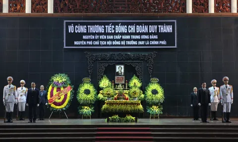 Lời cảm ơn của Ban Lễ tang và gia đình đồng chí Đoàn Duy Thành