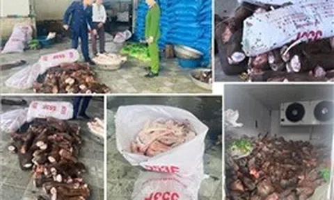 Phát hiện gần 6 tấn xương trâu, bò trôi nổi bán cho quán phở, quán nhậu