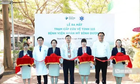 Bệnh viện Hoàn Mỹ Bình Dương ra mắt trạm cấp cứu vệ tinh 115
