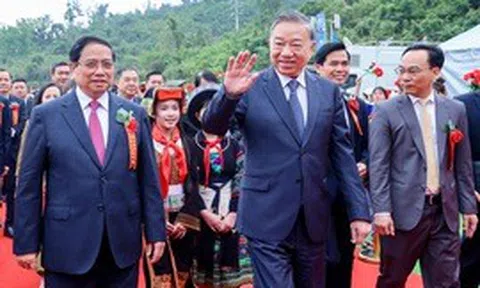 TỔNG THUẬT: Khởi công đồng loạt các trường nội trú liên cấp vùng biên giai đoạn 2