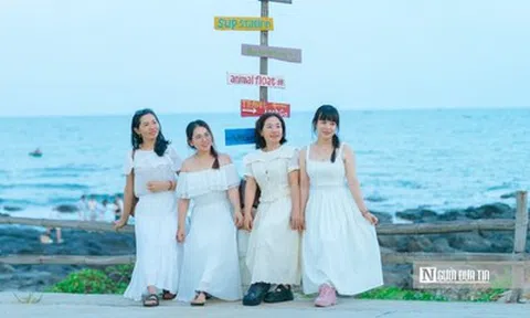 Lộ diện cung đường ven biển đẹp như tranh ở Hòn Yến, giới trẻ ùn ùn check-in