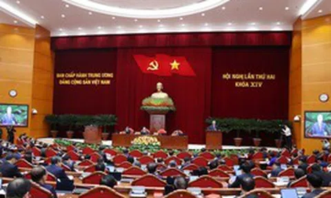 Thông cáo báo chí về ngày làm việc thứ hai Hội nghị Trung ương 2 khoá XIV