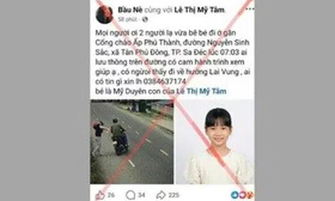 Công an tỉnh Đồng Tháp bác tin đồn bắt cóc trẻ em tại Tân Dương