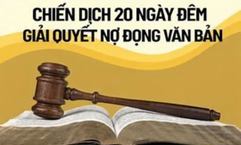 ‘Chiến dịch 20 ngày đêm’: Phấn đấu giải quyết triệt để nợ đọng văn bản