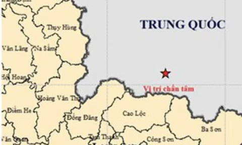 Lạng Sơn rung lắc do ảnh hưởng từ trận động đất gần biên giới Việt - Trung