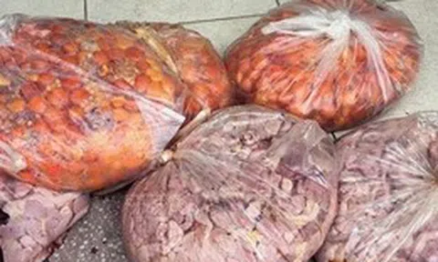 Bắt giữ gần 1 tạ thực phẩm bẩn vận chuyển qua biên giới