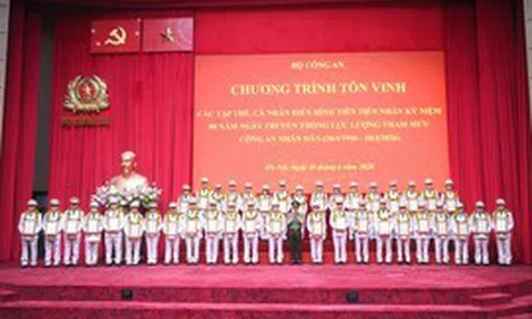 Tôn vinh 80 điển hình tiên tiến lực lượng Tham mưu công an nhân dân