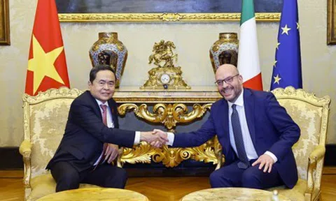 Chủ tịch Quốc hội Trần Thanh Mẫn hội đàm với Chủ tịch Hạ viện Italia