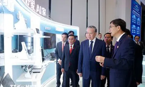 Tổng Bí thư, Chủ tịch nước Tô Lâm tham quan Trung tâm trí tuệ nhân tạo Trung Quốc-ASEAN