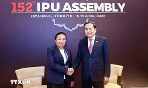 Chủ tịch Quốc hội Trần Thanh Mẫn tiếp Phó Chủ tịch Quốc hội Lào