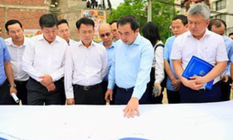 Bí thư Thành ủy Hà Nội Trần Đức Thắng kiểm tra tiến độ các dự án, công trình trọng điểm trên địa bàn Thủ đô