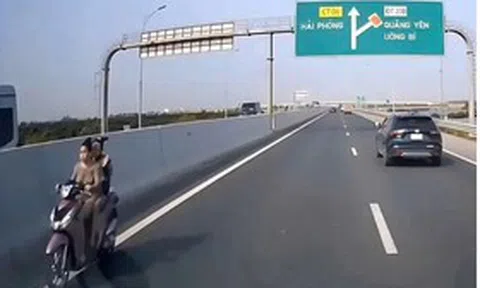Vụ 2 thiếu nữ trẻ "đầu trần" phóng xe máy ngược chiều trên cao tốc: Phạt cả người lái lẫn chủ xe