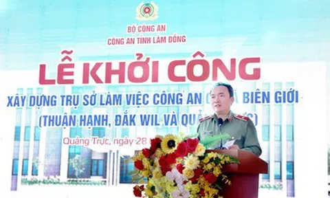 Khởi công trụ sở Công an 3 xã biên giới Lâm Đồng: “Lá chắn” an ninh nơi địa bàn chiến lược