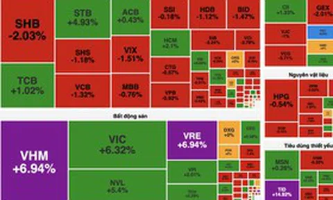VN-Index tăng hơn 22 điểm, “họ” Vingroup kéo trụ