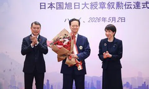 2 nguyên lãnh đạo Việt Nam nhận Huân chương cao quý nhất của Nhật Bản
