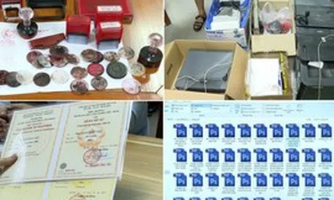 Bắt nhóm đối tượng làm giả con dấu của hơn 100 trường đại học, viện, trung tâm ngoại ngữ