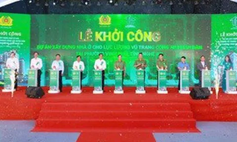 Khởi công Dự án xây dựng nhà ở cho lực lượng công an tại Nghệ An