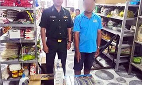 Thu giữ gần 500 bao thuốc lá không rõ nguồn gốc