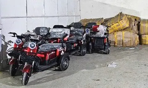 Triệt phá đường dây buôn lậu xe điện 3 bánh từ Trung Quốc về Việt Nam