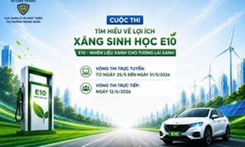 Cổng trực tuyến Cuộc thi tìm hiểu về xăng E10 mở từ 10h ngày 25/5