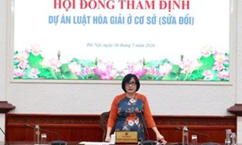 Bộ Tư pháp thẩm định dự án Luật Hòa giải ở cơ sở (sửa đổi)