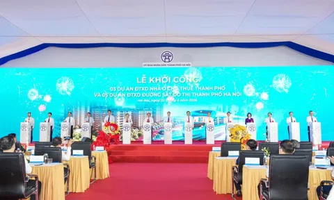 Hà Nội khởi công 5 tuyến đường sắt, 3 dự án nhà ở cho thuê trị giá 1,3 triệu tỷ đồng