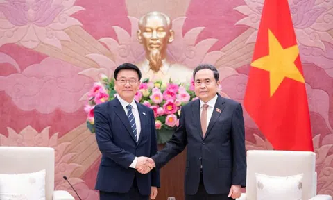 Chủ tịch Quốc hội Trần Thanh Mẫn tiếp đoàn đại biểu Viện nghiên cứu kinh tế, Hàn Quốc