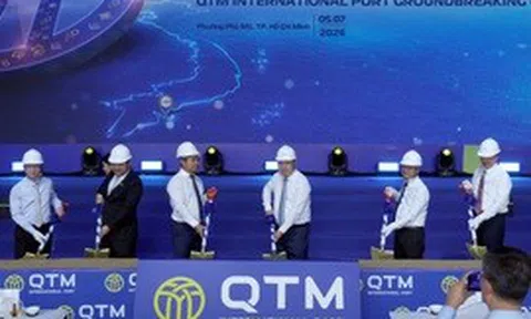 Phó Thủ tướng Thường trực Phạm Gia Túc dự lễ khởi công dự án cảng biển thuộc Cụm cảng nước sâu Cái Mép-Thị Vải (TPHCM)
