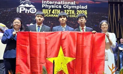 Việt Nam giành 4 Huy chương Vàng, 1 Huy chương Bạc Olympic Vật lý quốc tế năm 2026