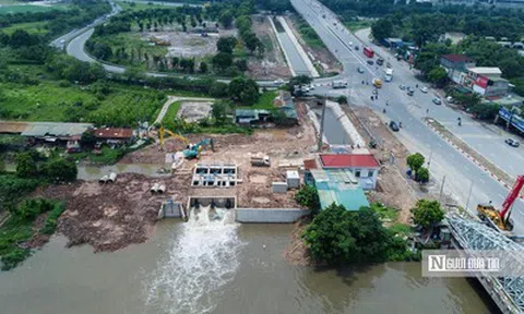 Hà Nội: Loạt trạm bơm chống ngập dọc Đại lộ Thăng Long đi vào vận hành