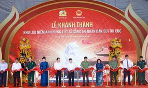 Khánh thành Khu lưu niệm Anh hùng liệt sĩ Công an nhân dân Bùi Thị Cúc