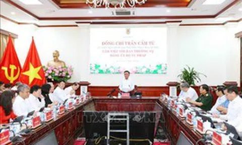 Thường trực Ban Bí thư Trần Cẩm Tú: Sớm hình thành nền tư pháp số hiện đại, đồng bộ