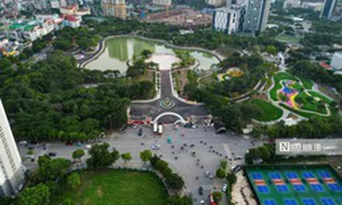 Toàn cảnh khu vực thí điểm phố đi bộ thông minh đầu tiên ở Hà Nội