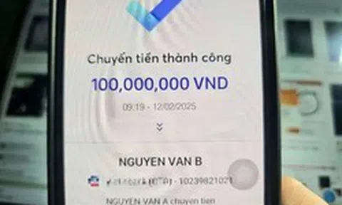 Công an xác minh giao dịch chuyển khoản 322.500.000 đồng lúc 15 giờ 30 phút